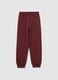 Girls red pure cotton trousers regular fit_0