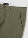 Green stretchy cotton trousers in regular fit_5
