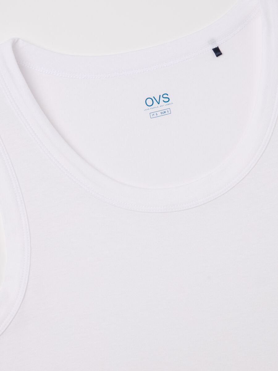 Tank top bianco basic in viscosa stretch_5