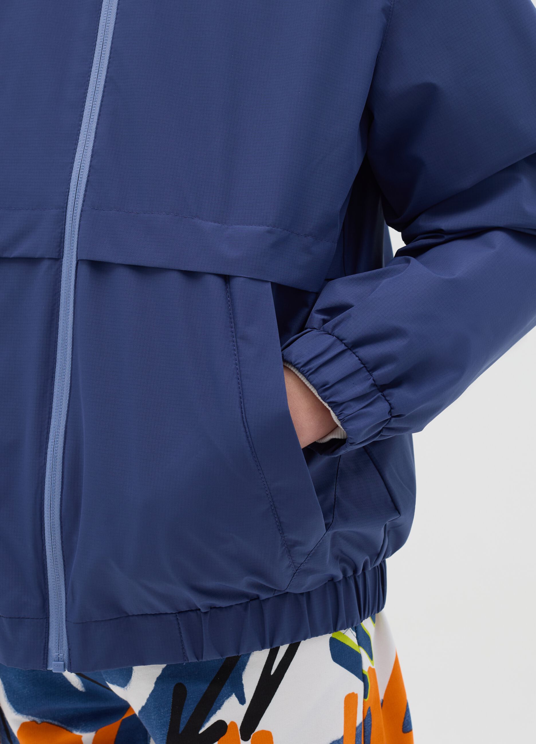 Waterproof jacket with hood