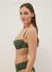 Green stretch bikini top with stones and removable cups_2