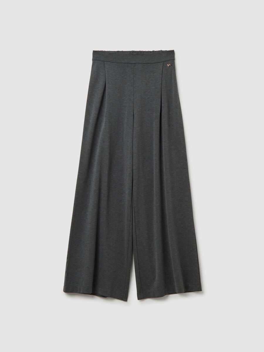 Grey Palazzo Trousers_4