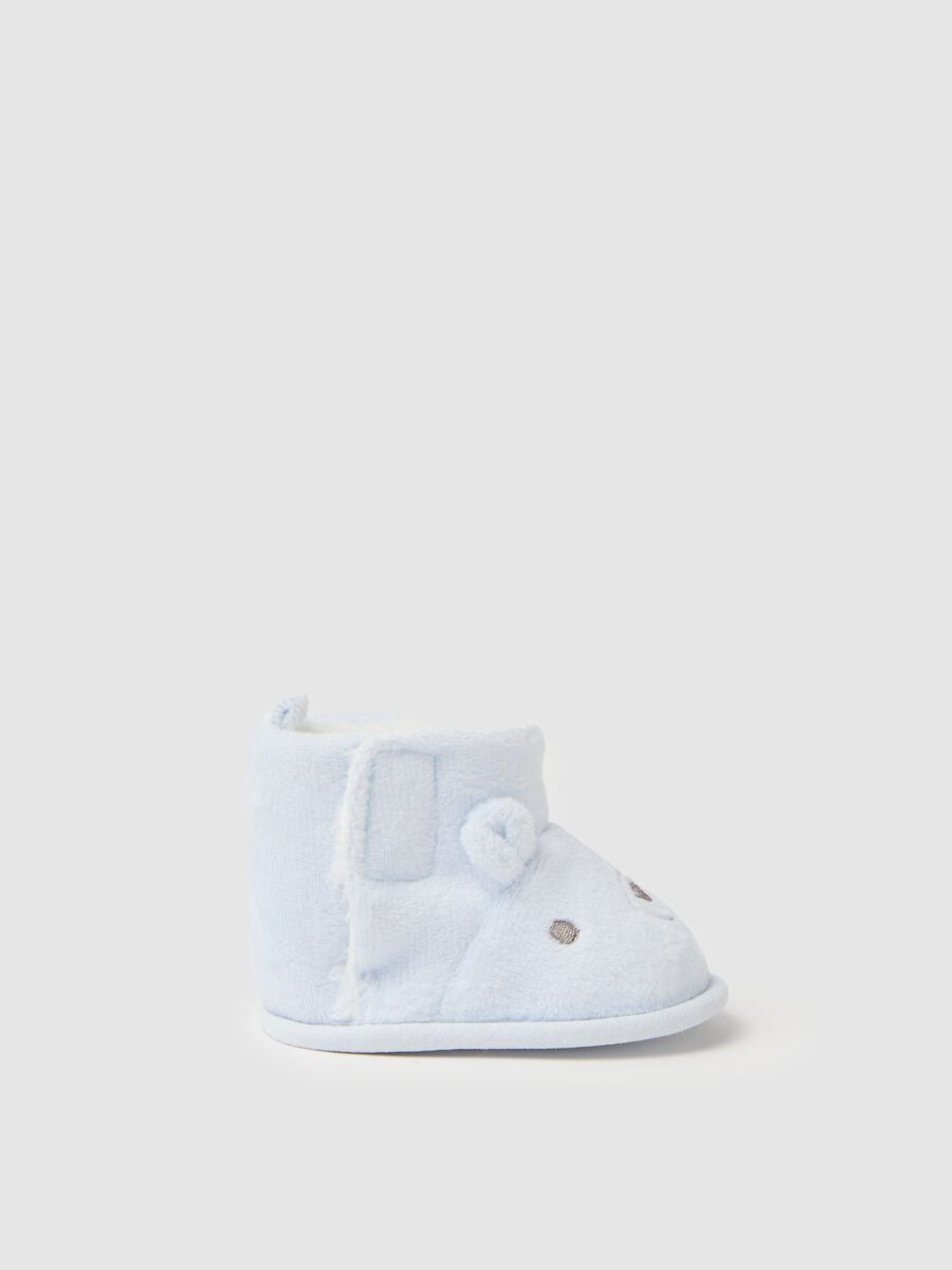 Scarpine azzurre in misto materiali_0