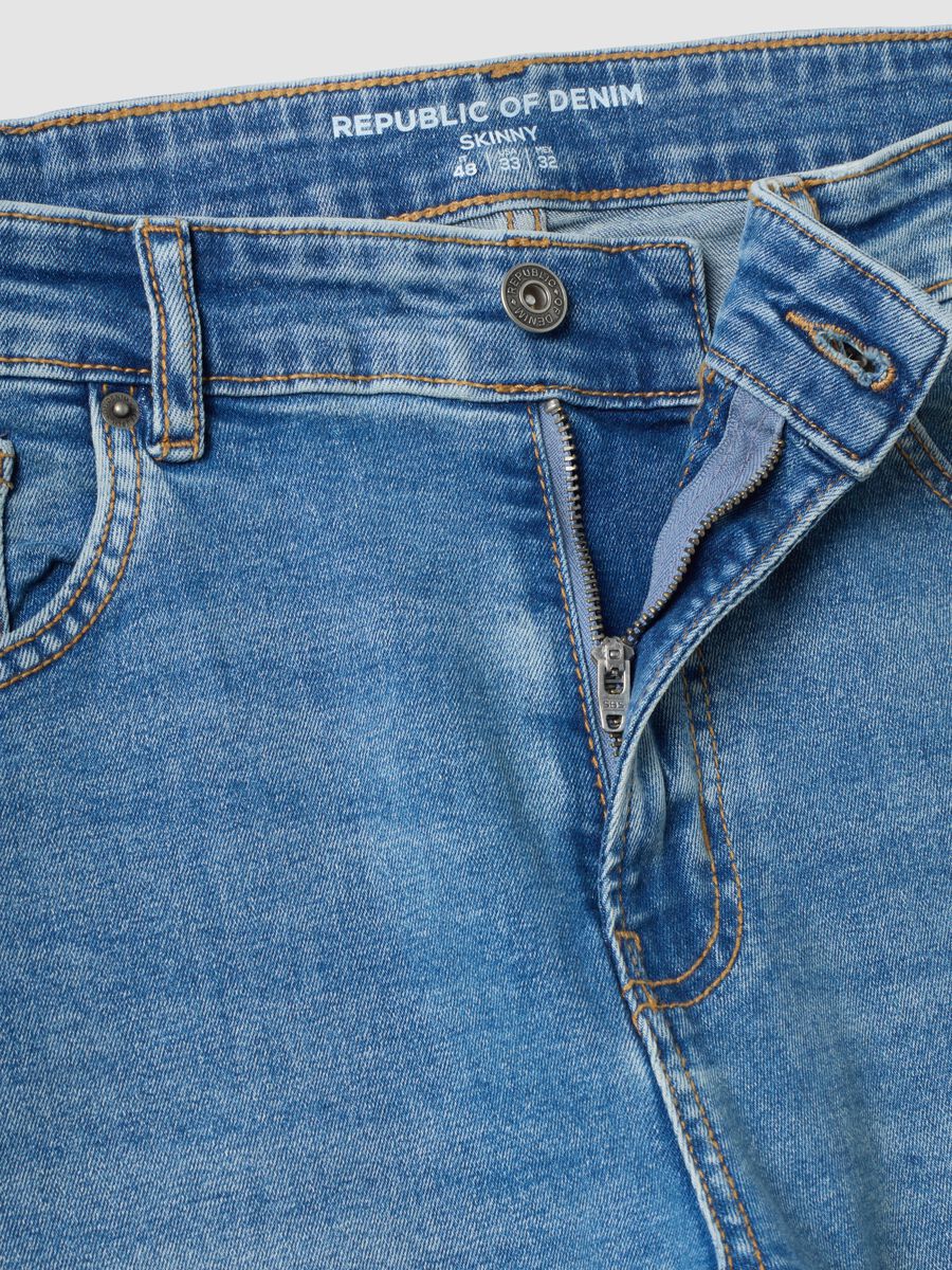Light blue skinny-fit stretch cotton denim jeans_2