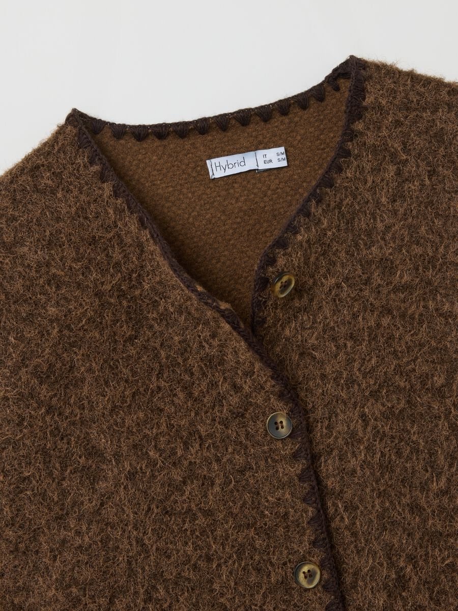 Giacca marrone regular fit con bottoni e tasche_1