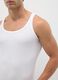 Men's White Sleeveless Cotton Shirt_3