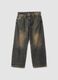Wide Leg Denim Vintage Dark Blue_0