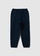 Children's blue stretch cotton trousers_1