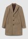 Cappotto lungo beige regular fit con bottoni_4