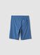 Boys&rsquo; light blue regular-fit shorts in pure organic cotton_1