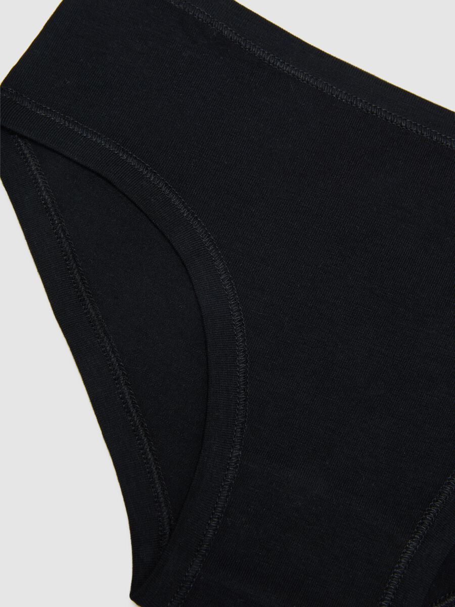 Black Baby Girl's Cotton Regular Fit Culotte_3