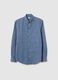 Pure Cotton Blue Regular Fit Shirt_4