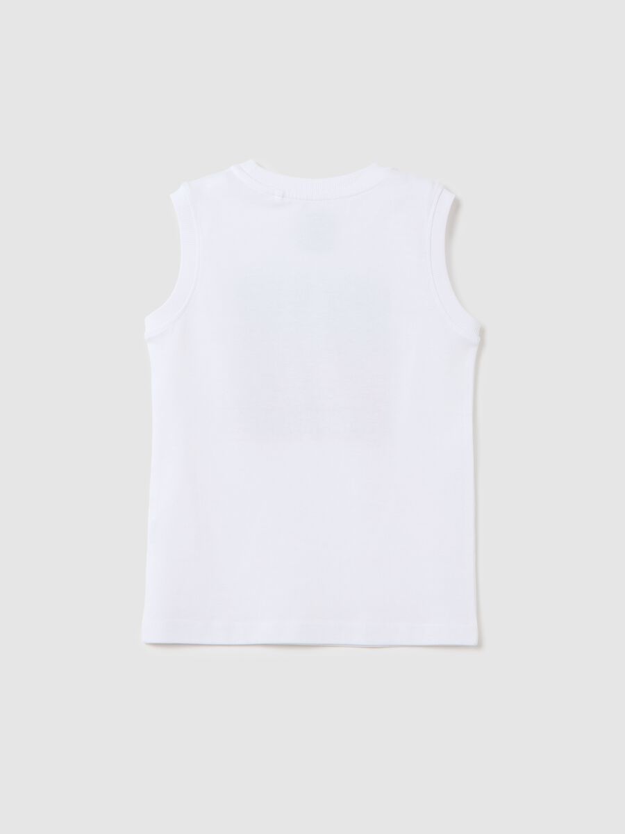 White vest with Maui print_1