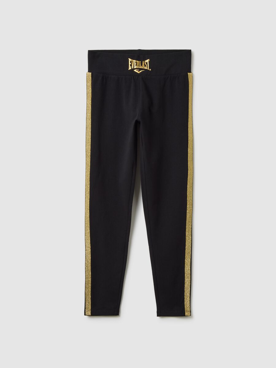 Leggings in cotone elasticizzato neri Everlast_0
