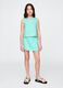 Sea green top with wave trim_1