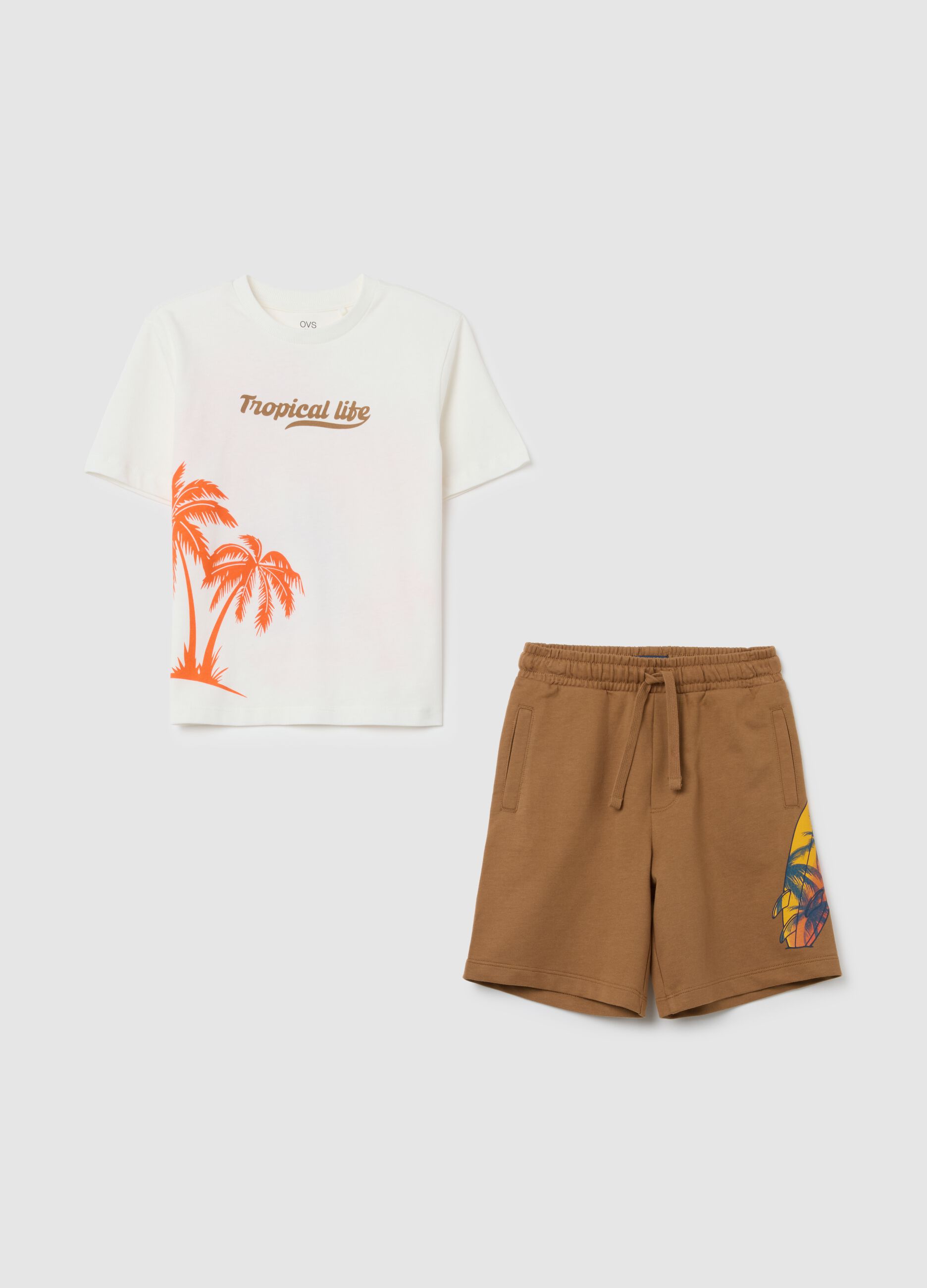 Multicolor regular fit pure cotton children's outfit