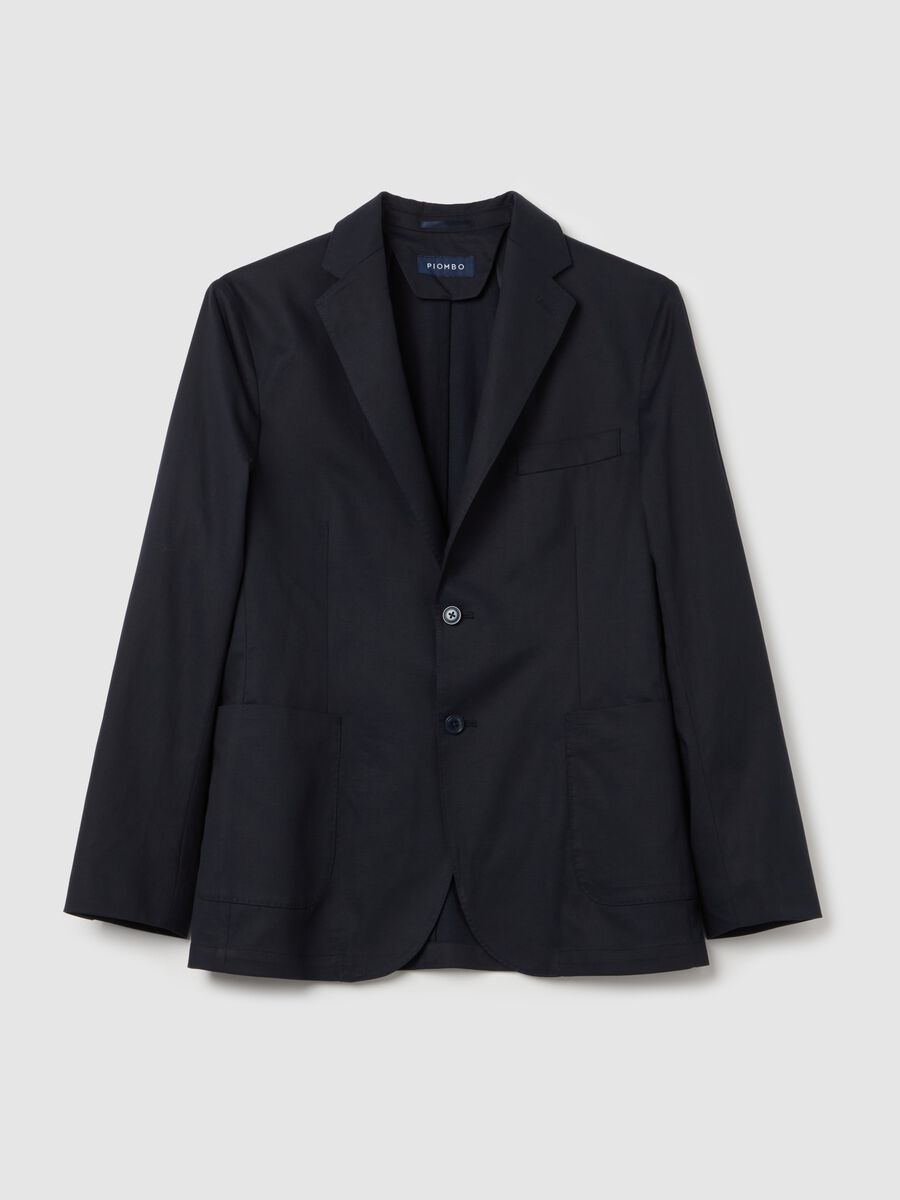 Blazer in Lyocell, cotton and linen_4