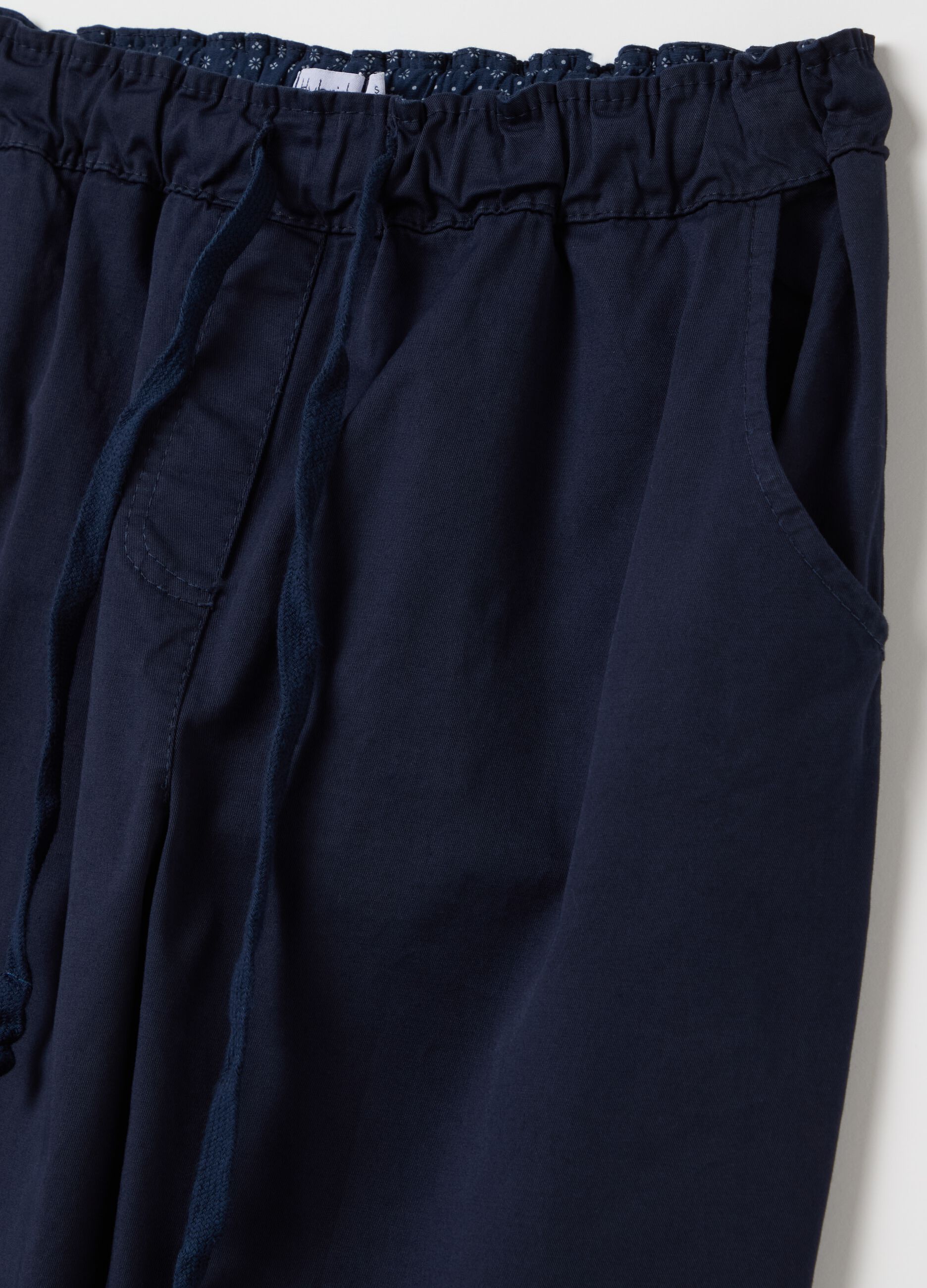 Stretch cotton jogger trousers