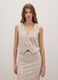Beige regular fit waistcoat with sequins_1