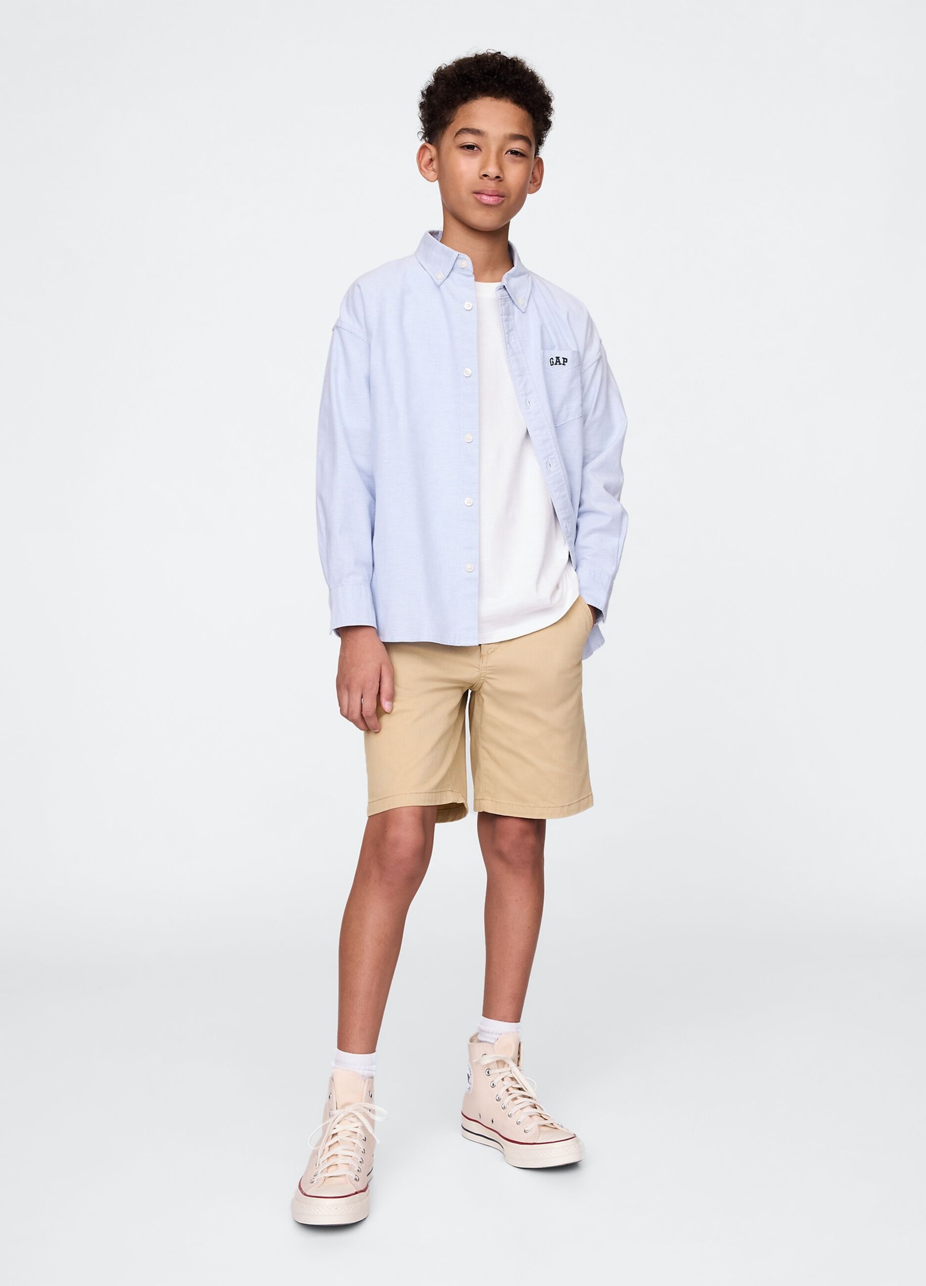 Beige shorts for boys