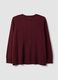 Cardigan rosso in misto viscosa con bottoni regular fit_5