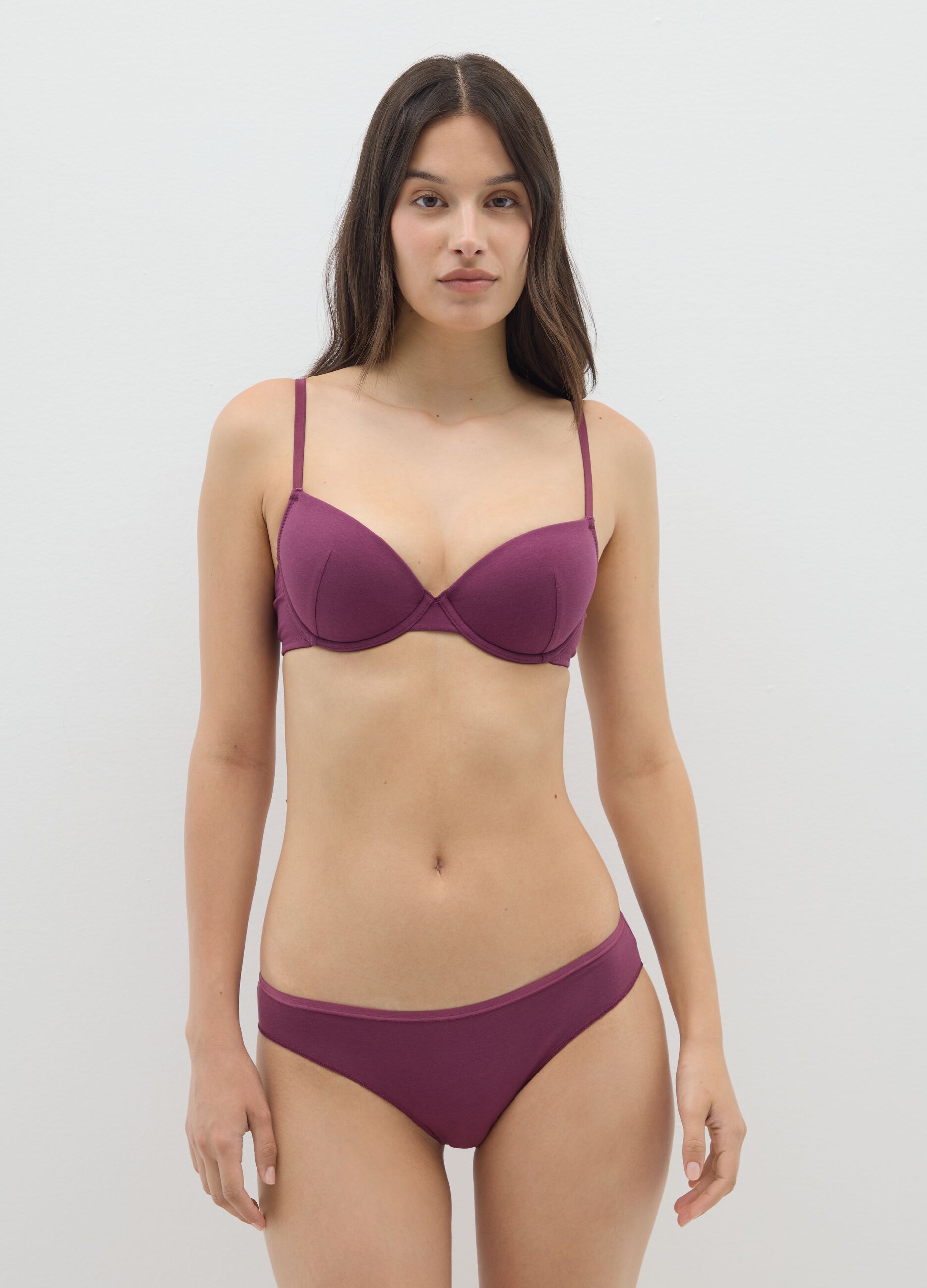 Regular fit multicolour cotton brief set