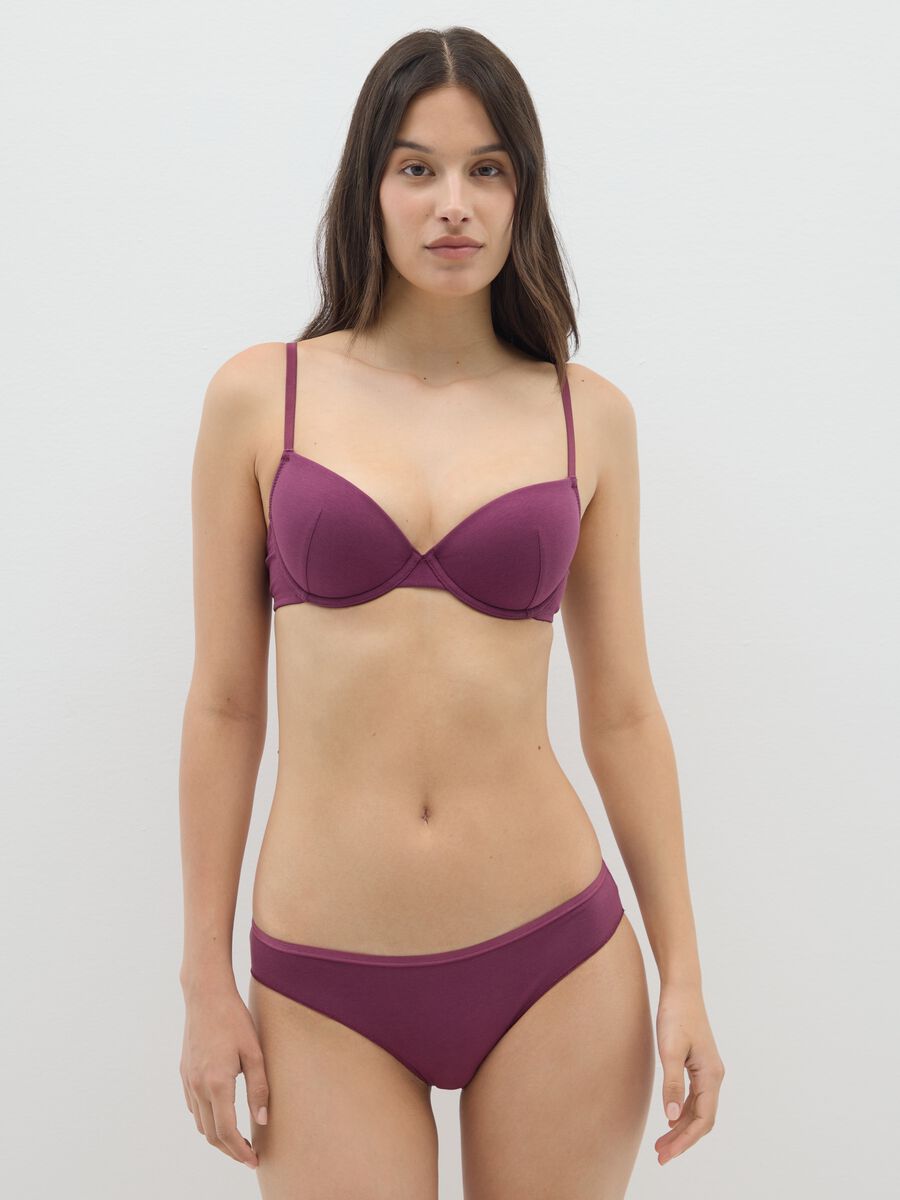Regular fit multicolour cotton brief set_0