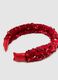 Red girl's headband with sequins_1