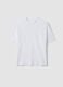 White Pure Cotton Short Sleeve Oversize Fit T-shirt_4