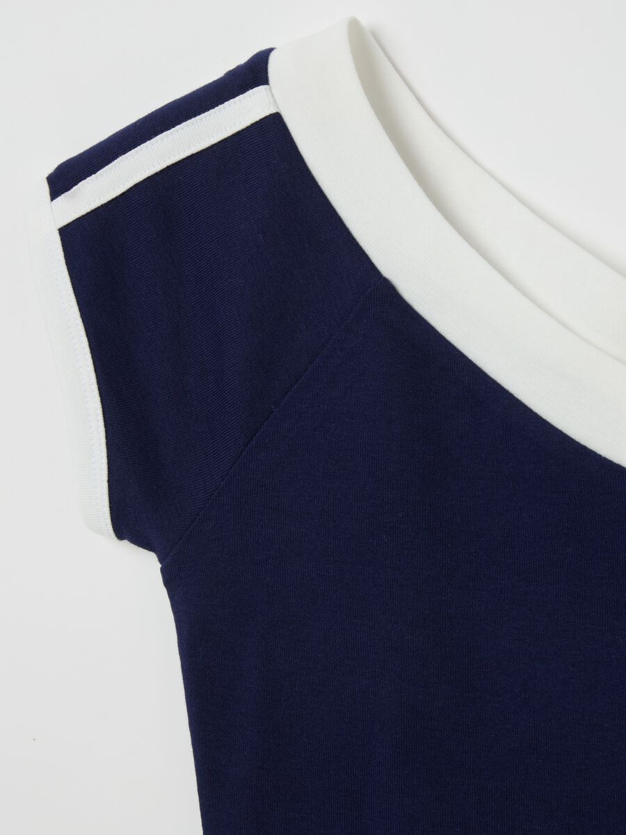 T-shirt with side bands_5