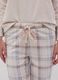 Fleece pyjama trousers with check pattern_2