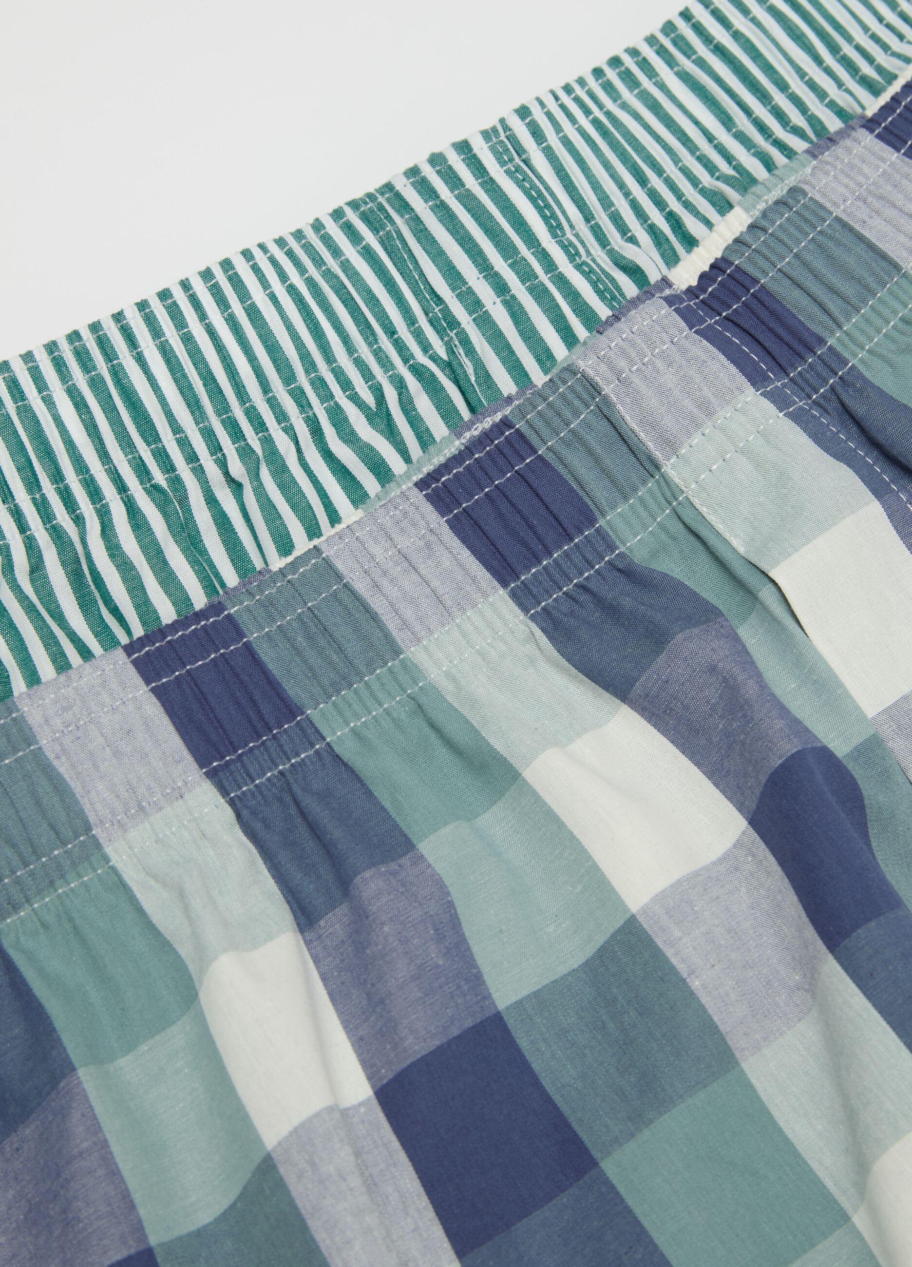 Two-pack woven boxer shorts with pattern