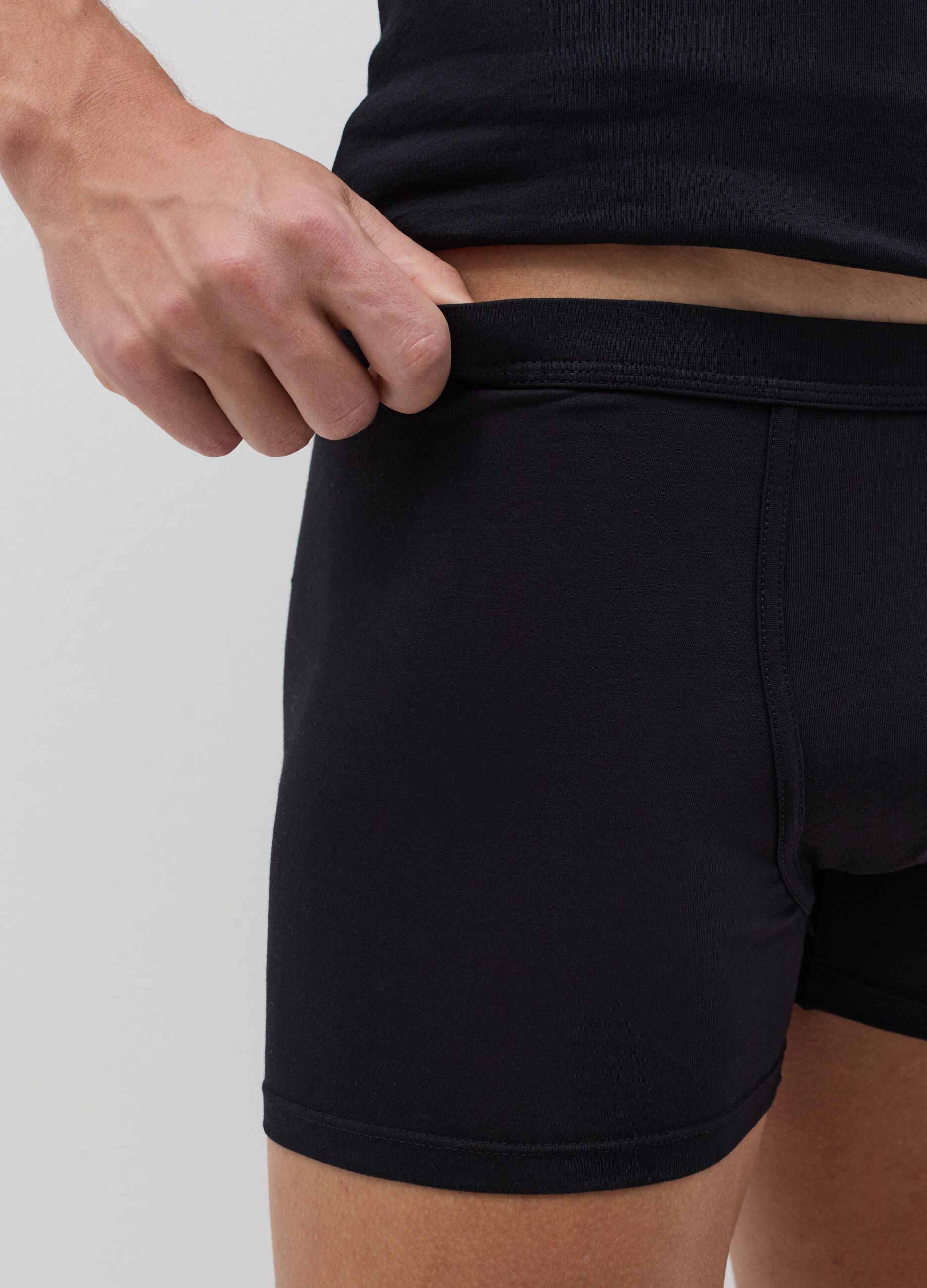 Bipack boxer midi in cotone Supima