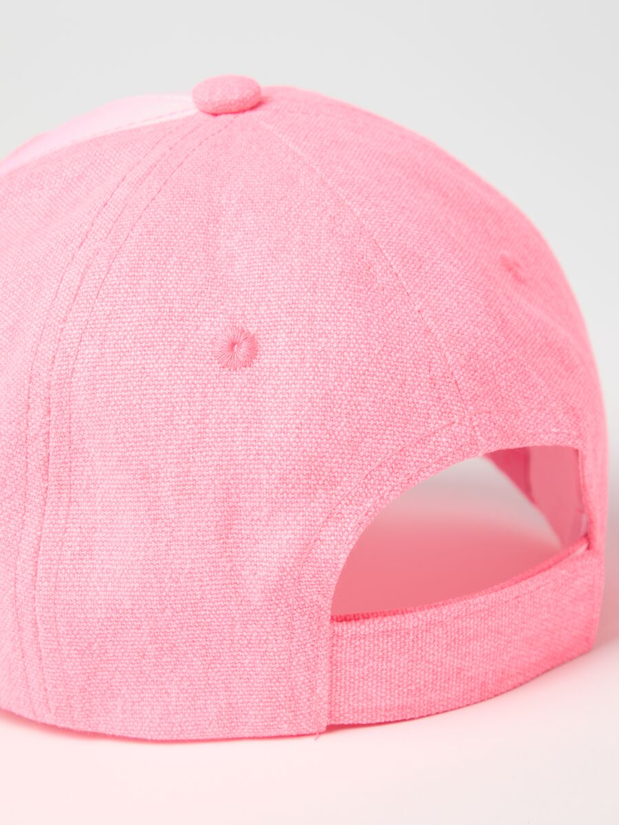 Pink cap with multicoloured heart_2