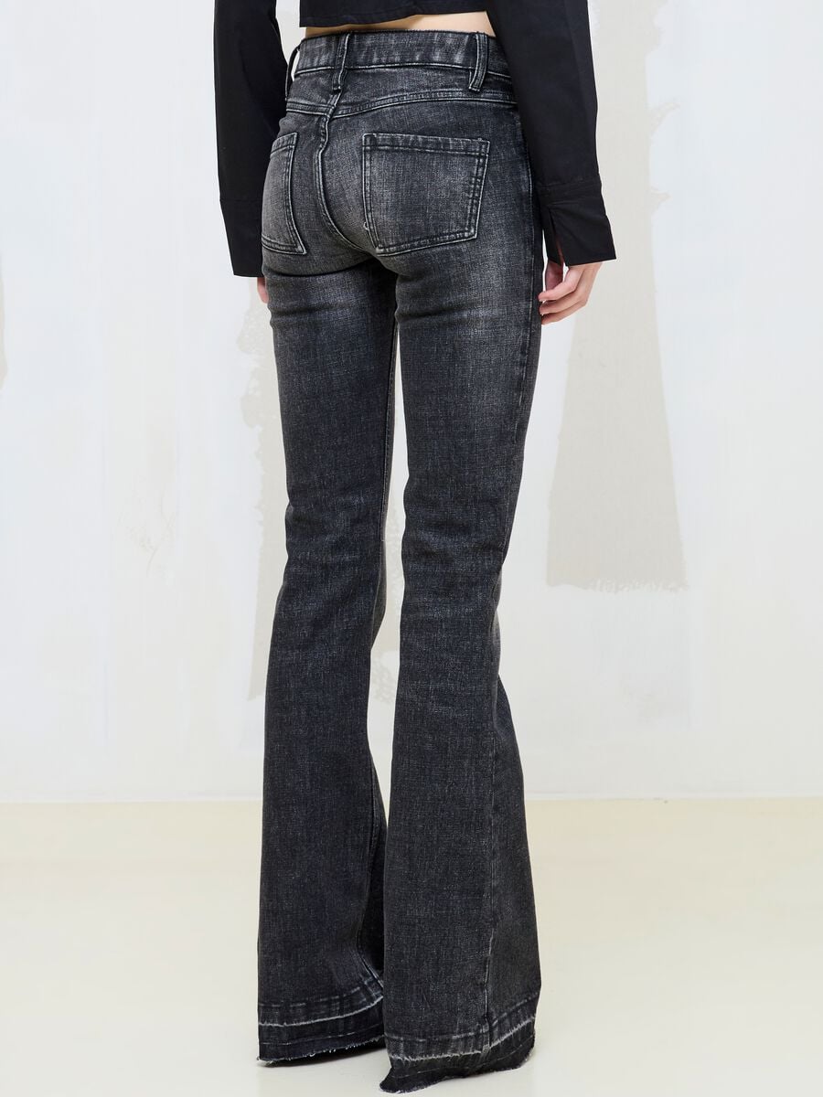 Slim Flare Denim Black Washed_3