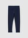 Girls' blue skinny stretch cotton leggings_0
