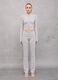 Crop Jersey Full-zip Grey Mélange_1
