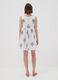 White broderie anglaise pure cotton dress with blue embroidery, regular fit_2