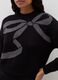 Pullover with jacquard bow in lurex_4