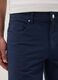 Blue stretch cotton five-pocket Bermuda shorts_3