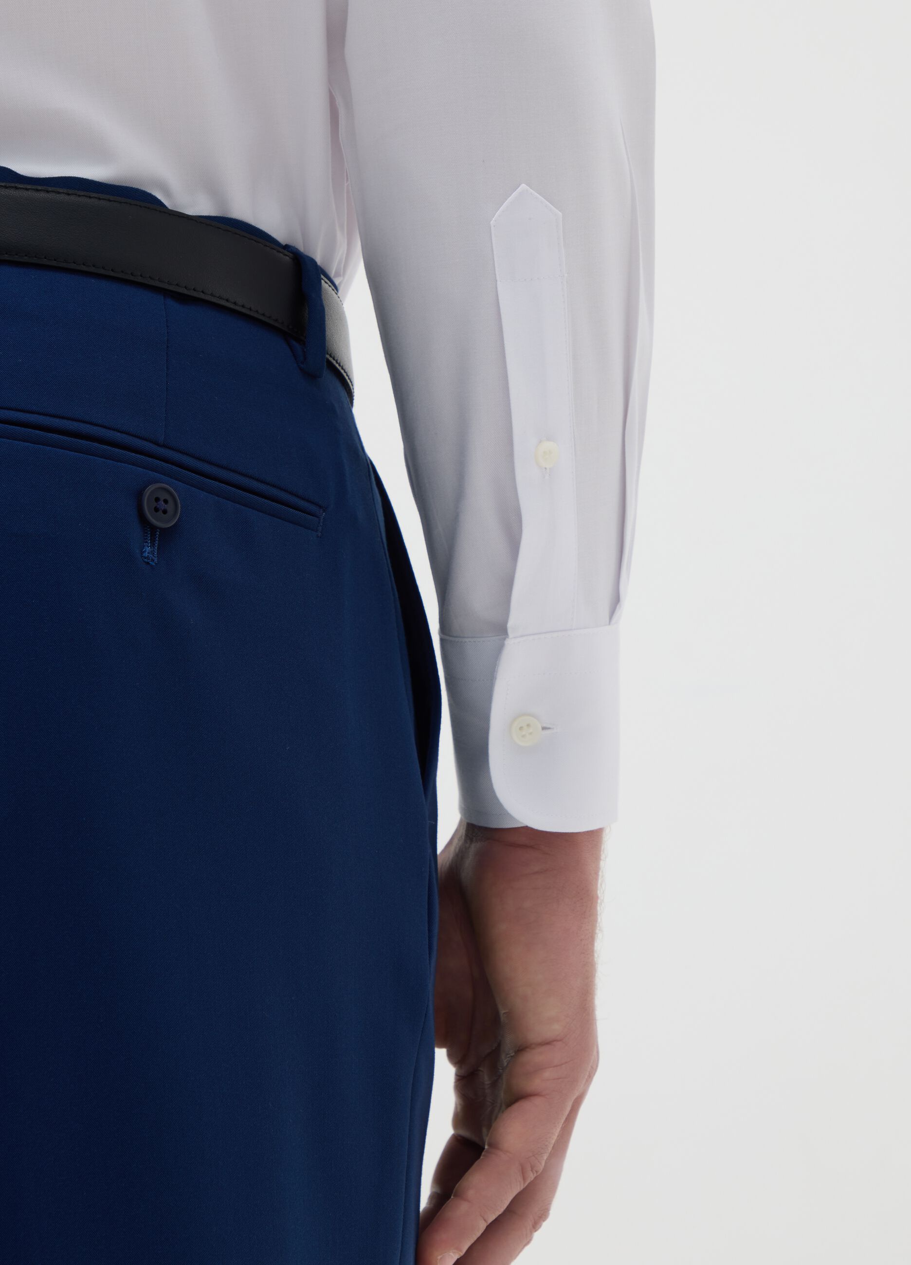 Cotton shirt with regular fit