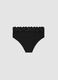 Black stretch microfibre briefs with lace_5