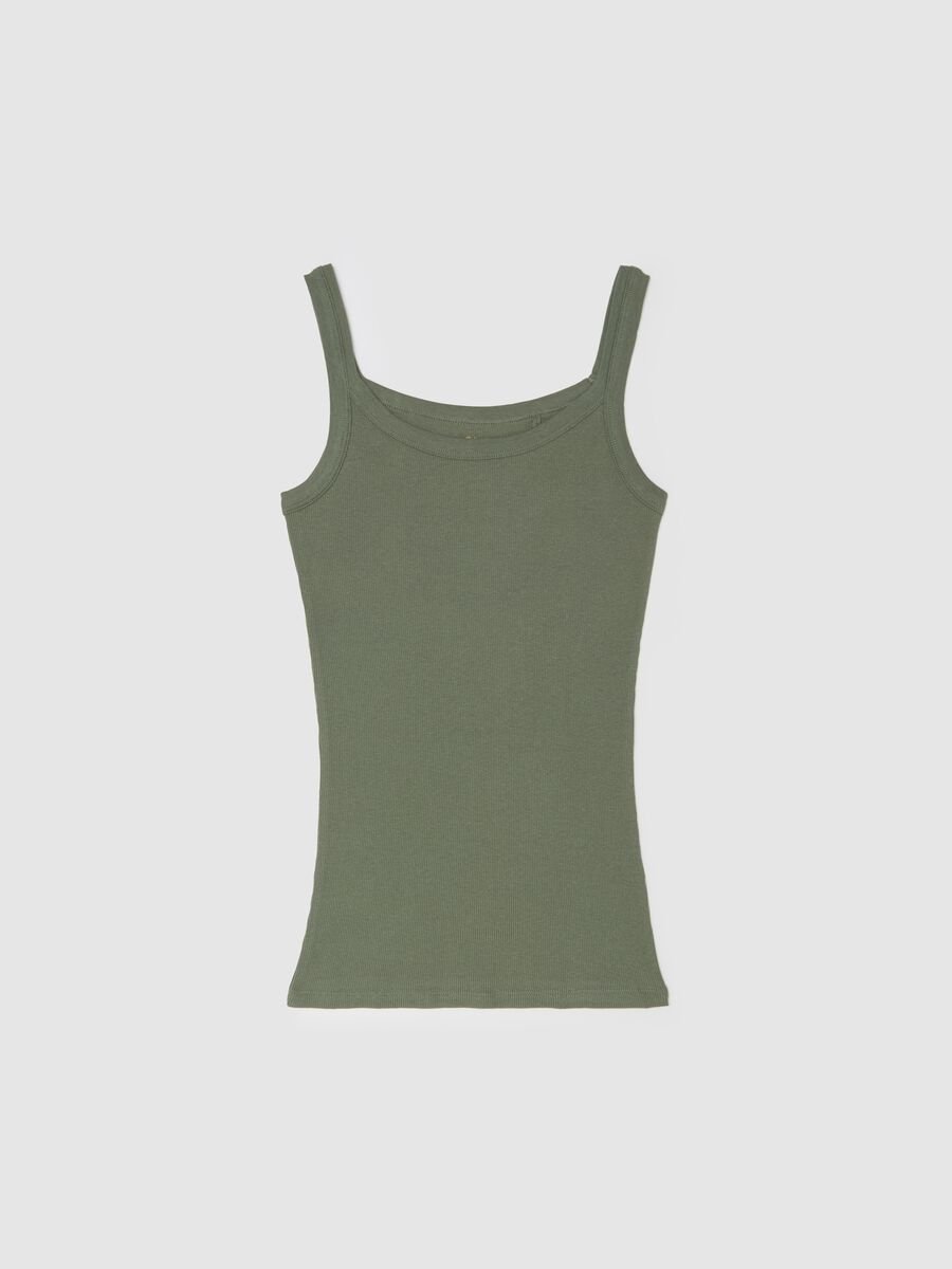 Ribbed vest in organic cotton_4