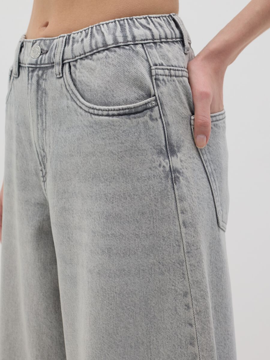 B.Angel Grey Wide Cotton Jeans_3