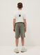 Shorts in misto cotone verde da ragazzo oversize fit_1