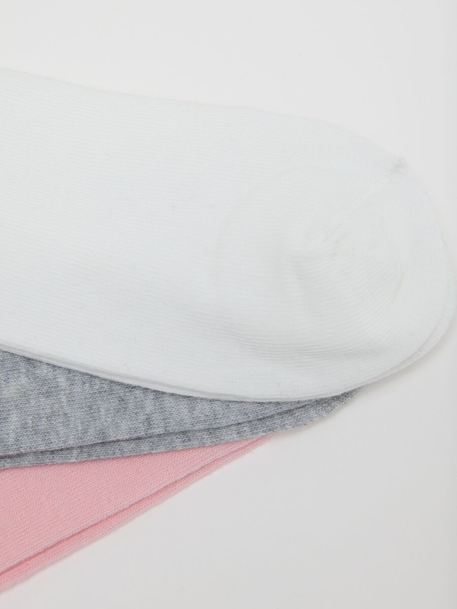 Multicoloured cotton blend short socks multipack set_1