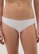 White Regular Fit Stretch Cotton Briefs with Lace_1