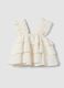 Girls' white regular fit top with ruffles_4