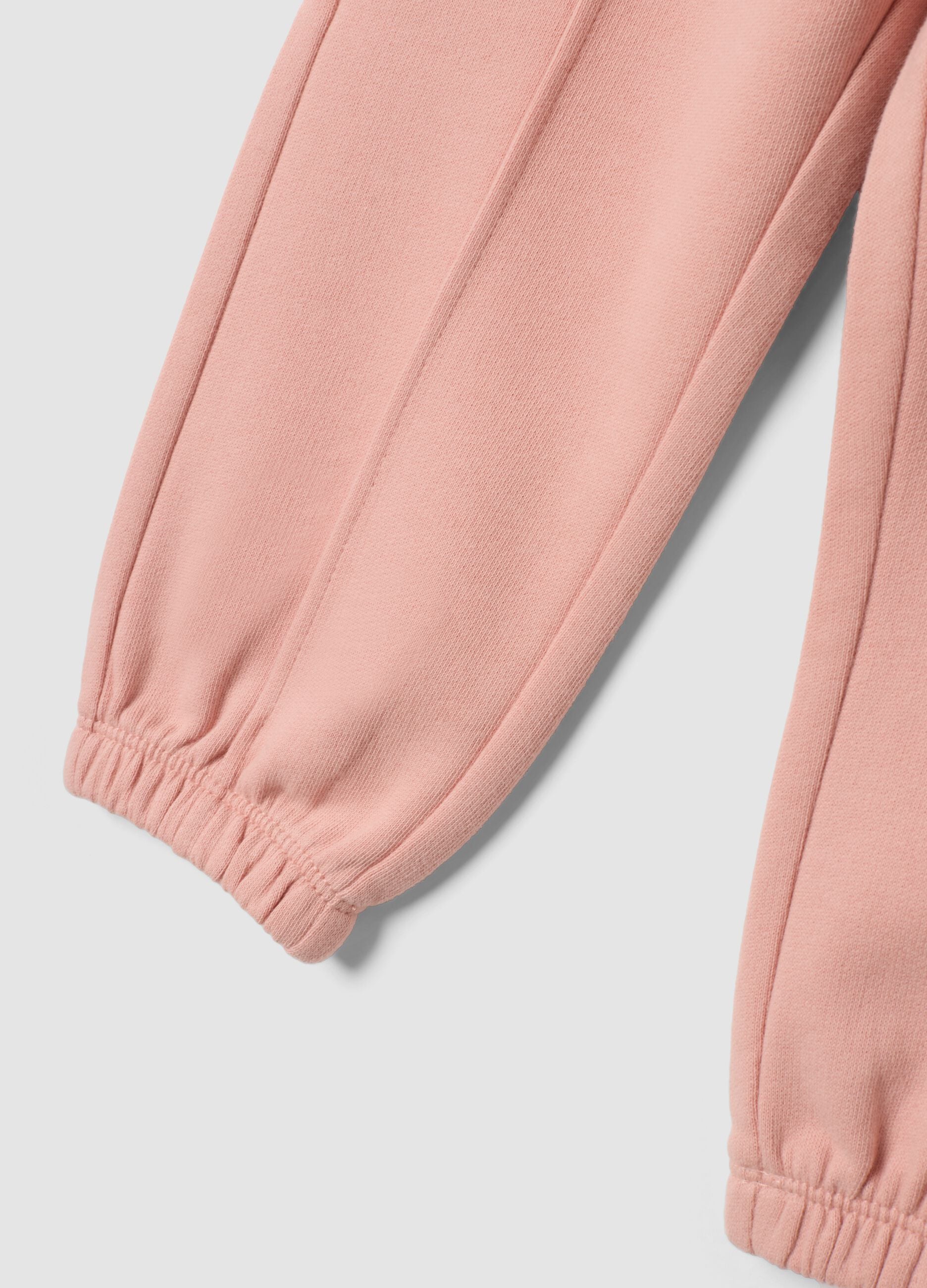 Pink pure cotton joggers