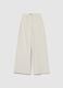 White wide-leg stretch cotton trousers in regular fit_4